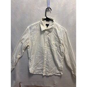 J.Crew Mens Slim Fit White Button-Down Long Sleeve Shirt Size M